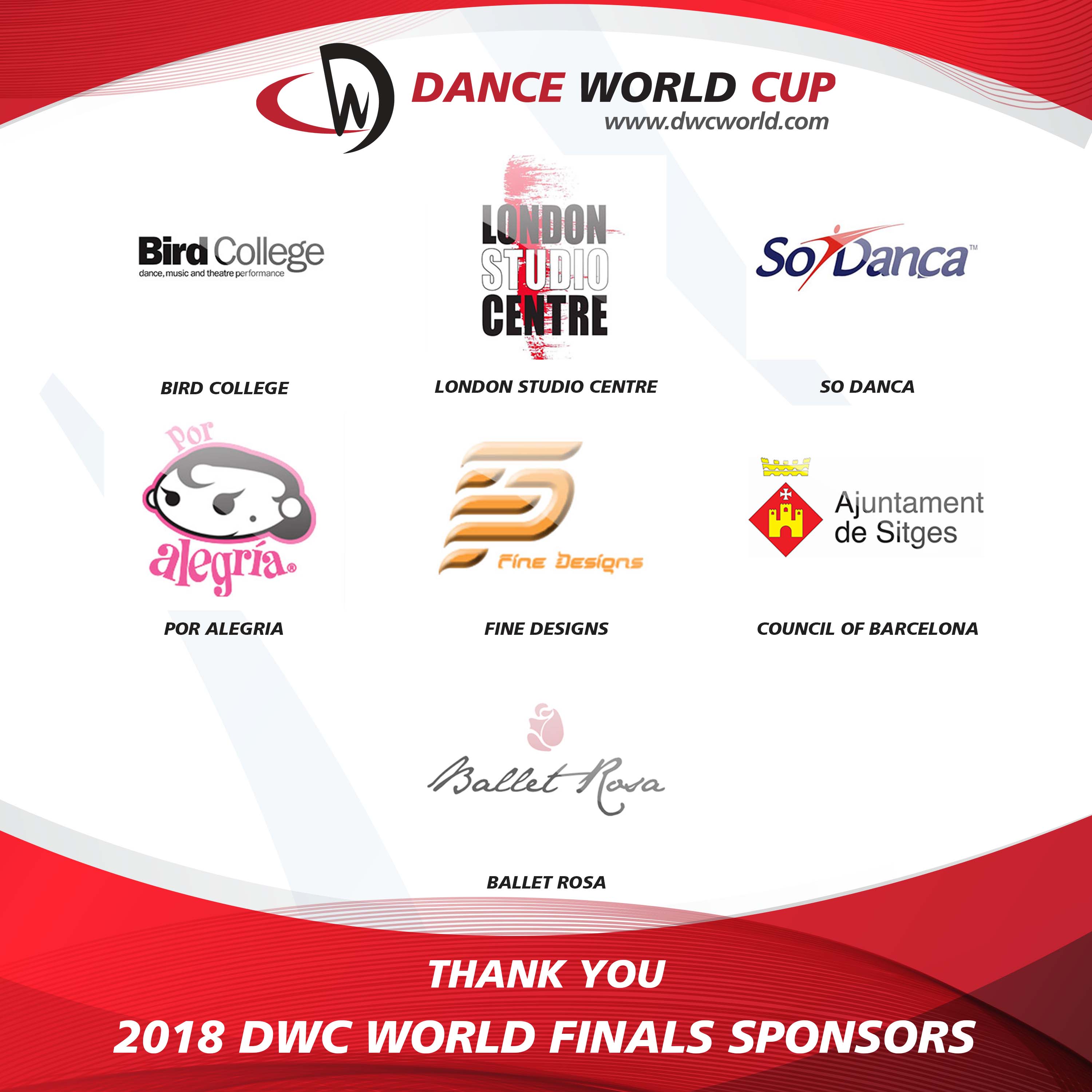Thank you to our 2018 DWC World Finals Sponsors Thank you to our 2018 DWC World Finals Sponsors